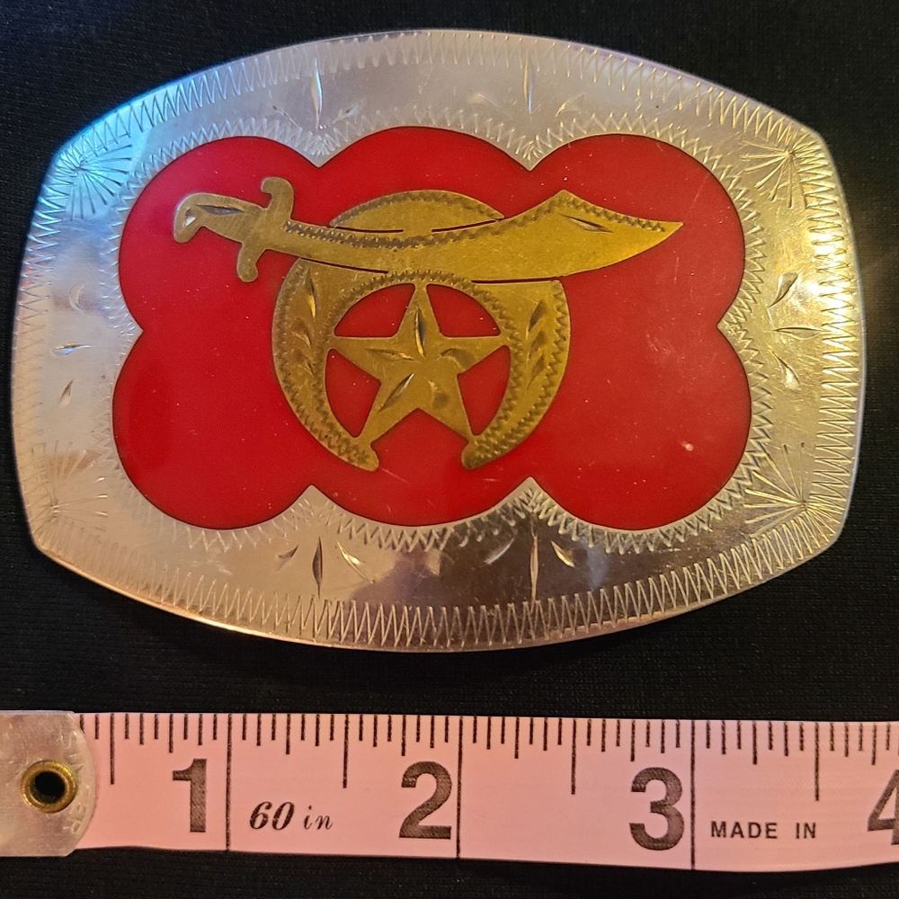 Vintage Shriner belt buckle